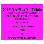 2015 Y9 Numeracy Calculator Allowed
